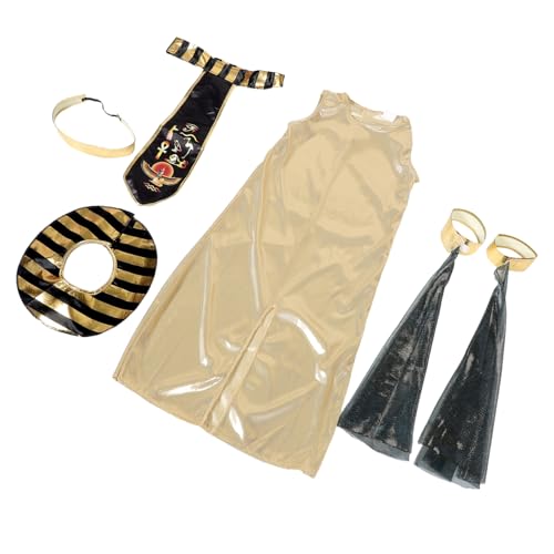 CTIRCHIU Ägyptisches Pharaonin Kostüm für Mädchen Leuchtende Farben Antiker Stil Leicht Anzuziehen Kinderfest Verkleidung für Party und Halloween CTIRCHIU Ägyptisches Pharaonin Kostüm für Mädchen Leuchtende Farben Antiker Stil Leicht Anzuziehen Kinderfest Verkleidung für Party und Halloween von CTIRCHIU