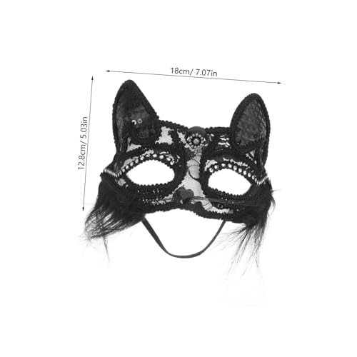 CTIRCHIU Katzenmaske Party Maskenmaske Spitzen Augenmaske Katzen Outfit Pelzig Halloween Cosplay Katzenkostüm Maske Kostümmaske Katzengesichtsmaske Realistische CTIRCHIU Katzenmaske Party Maskenmaske Spitzen Augenmaske Katzen Outfit Pelzig Halloween Cosplay Katzenkostüm Maske Kostümmaske Katzengesichtsmaske Realistische von CTIRCHIU