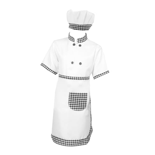 CTIRCHIU Kochkostüm mit Schürze und Kochmütze Atmungsaktives mit Praktischem Taschen design Verstellbar für Rollenspiele und Backaktivitäten Geeignet für Jungen und Mädchen CTIRCHIU Kochkostüm mit Schürze und Kochmütze Atmungsaktives mit Praktischem Taschen design Verstellbar für Rollenspiele und Backaktivitäten Geeignet für Jungen und Mädchen von CTIRCHIU