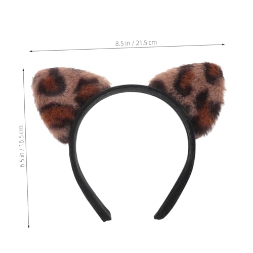 CTIRCHIU Leopardenmuster Katzenohren Haarreif Flauschig Komfortabel Leicht Für Party Cosplay Alltag Damen Mädchen Zubehör CTIRCHIU Leopardenmuster Katzenohren Haarreif Flauschig Komfortabel Leicht Für Party Cosplay Alltag Damen Mädchen Zubehör von CTIRCHIU