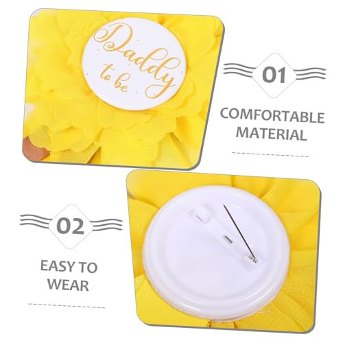 CTIRCHIU Shower Corsage Set mit Gelber Blumen schärpe und Blütenbrosche Verstellbar Atmungsaktives Polyester Elegantes Design für Werdende Mütter Foto requisite für Schwangerschaftsparty CTIRCHIU Shower Corsage Set mit Gelber Blumen schärpe und Blütenbrosche Verstellbar Atmungsaktives Polyester Elegantes Design für Werdende Mütter Foto requisite für Schwangerschaftsparty von CTIRCHIU