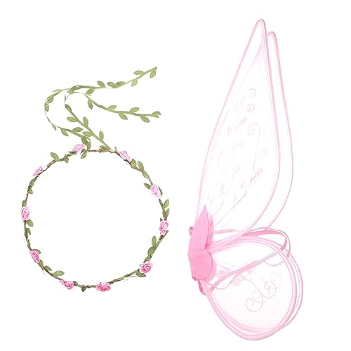 CTIRCHIU mit Blumen Haarreif Leichte Gauze Flügel und Kopfschmuck Langlebiges Kostüm Accessoire für Mädchen Cosplay Karneval Party und Bühnenauftritte CTIRCHIU mit Blumen Haarreif Leichte Gauze Flügel und Kopfschmuck Langlebiges Kostüm Accessoire für Mädchen Cosplay Karneval Party und Bühnenauftritte von CTIRCHIU