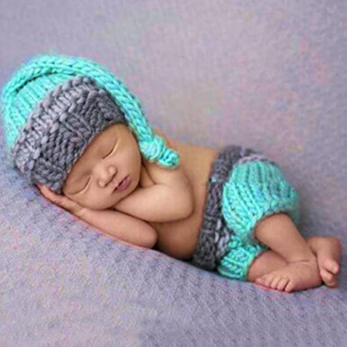 CTLH20 Neugeborenen Baby Anzug Neugeborene Baby Mädchen Jungen Häkeln Stricken Kostüm Fotografie Prop Outfits Baby Kleidung infant Kleidung-11 von CTLH20