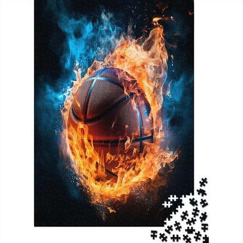 Basketball Puzzle 1000 Teile Puzzles Für Erwachsene Lernspiel Herausforderungsspielzeug 1000-teilige Puzzlespiel Für Erwachsene Kinder Puzzel 1000pcs (75x50cm) von CTNEBUIIO