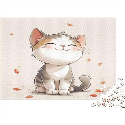 Cute Kat Puzzle 1000 Teile,Puzzle Für Erwachsene, Impossible Puzzle, GesKükenlichkeitsspiel Für Die Ganze Familie,Puzzle Farbenfrohes,Puzzle-Geschenk,RaumdekoRatteion Puzzel 1000pcs (75x50cm) von CTNEBUIIO