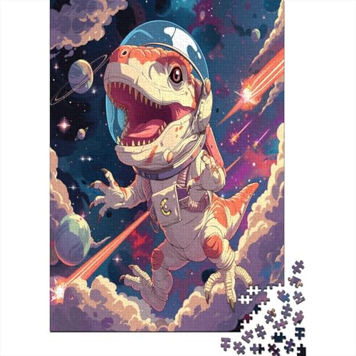 Dinosaurier Puzzle 1000 Teile,für Erwachsene, Impossible Puzzle,farbenfrohes Legespiel,GesKükenlichkeitsspiel Für Die Ganze Familie,Erwachsenenpuzzle Puzzel 1000pcs (75x50cm) von CTNEBUIIO