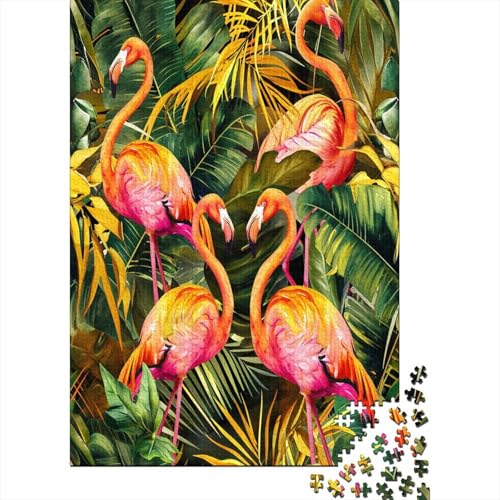 Flamingo Puzzlespiel 1000 Teile Puzzle Für Erwachsene Und Kinder Ab 14 Jahren, Erwachsenen Puzzlespiel Puzzel 1000pcs (75x50cm) von CTNEBUIIO