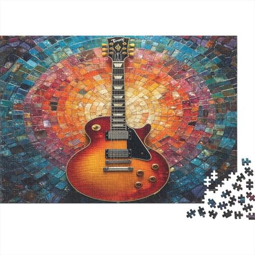 Gitarre Puzzlespiel 1000 Teile Puzzle Für Erwachsene Und Kinder Ab 14 Jahren, Puzzle Erwachsenen Puzzlespi Puzzel 1000pcs (75x50cm) von CTNEBUIIO