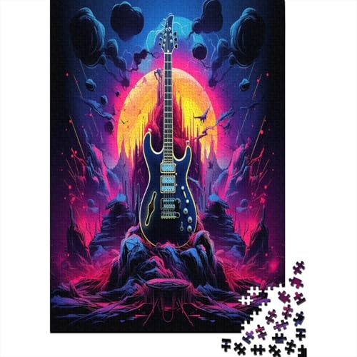 Gitarres 1000 Teile,Impossible Puzzle,GesKükenlichkeitsspiel Für Die Ganze Familie, Erwachsenen Puzzlespiel Puzzel 1000pcs (75x50cm) von CTNEBUIIO