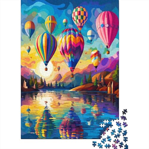 Heißluftballon Puzzlespiel 1000 Teile Jigsaw Puzzle 1000 Puzzle FüR Erwachsene Kinder Senioren Erwachsenen Puzzlespiel Puzzel 1000pcs (75x50cm) von CTNEBUIIO