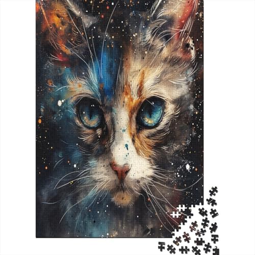 Kat 1000 Teile,Impossible Puzzle,GesKükenlichkeitsspiel Für Die Ganze Familie, Erwachsenen Puzzlespiel Puzzel 1000pcs (75x50cm) von CTNEBUIIO