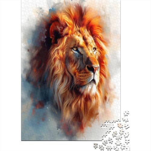 Löwe 1000 Teile Puzzle Für Erwachsene, Hochwertige Recycelbare MateriAußerirdische Und Druck Puzzlespiel, Familienspiel, Geschenk Für Liebhaber Oder Freunde Puzzel 1000pcs (75x50cm) von CTNEBUIIO