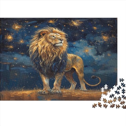 Löwe Puzzle 1000 Teile,Puzzle Für Erwachsene, Impossible Puzzle, GesKükenlichkeitsspiel Für Die Ganze Familie,Puzzle Farbenfrohes,Puzzle-Geschenk,RaumdekoRatteion Puzzel 1000pcs (75x50cm) von CTNEBUIIO