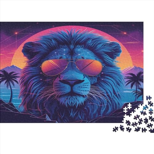 Löwe Puzzle 1000 Teile Erwachsene, Puzzlespiel Jigsaw Puzzles Erwachsenen Puzzlespiel Puzzel 1000pcs (75x50cm) von CTNEBUIIO