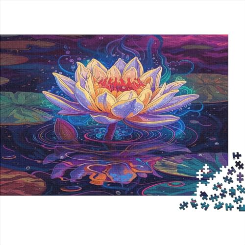 Lotus Puzzlespiel 1000 Teile Jigsaw Puzzle 1000 Puzzle FüR Erwachsene Kinder Senioren Erwachsenen Puzzlespiel Puzzel 1000pcs (75x50cm) von CTNEBUIIO