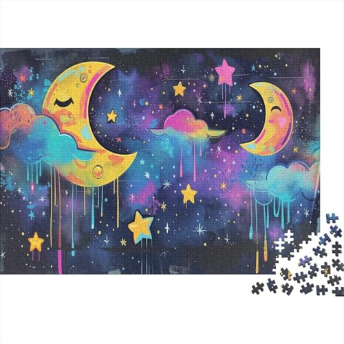 Mond and Sterns Puzzle 1000 Teile Puzzle Für Erwachsene Und Kinder Ab 14 Jahren Puzzel 1000pcs (75x50cm) von CTNEBUIIO