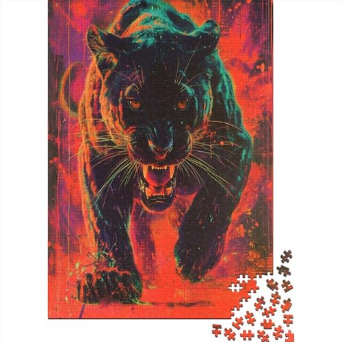 Panther Puzzlespiel 1000 Teile Erwachsene -Puzzle 1000 Stück Spiel Puzzles Für Erwachsene Kinder Puzzle Erwachsenen Puzzlespiel Puzzel 1000pcs (75x50cm) von CTNEBUIIO