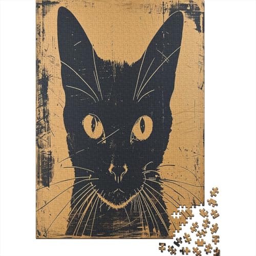 Siamese Kat Puzzle 1000 Teile Für Erwachsene Und Kinder Ab 14 Jahren Für Stressabbauer Puzzel 1000pcs (75x50cm) von CTNEBUIIO