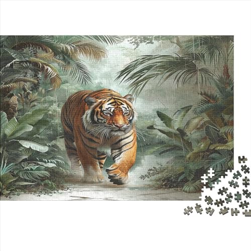 Tiger Puzzle 1000 Teile Für Erwachsene Und Kinder Ab 14 Jahren Für Stressabbauer Puzzel 1000pcs (75x50cm) von CTNEBUIIO