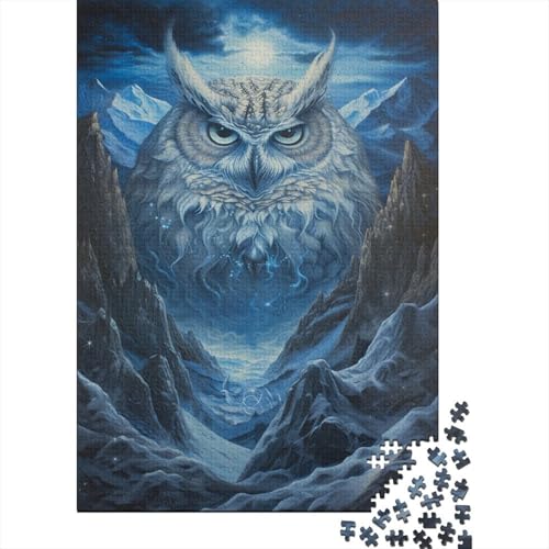 White Eule Puzzle 1000 Teile,Puzzle Für Erwachsene, Impossible Puzzle,Puzzle Farbenfrohes Legespiel,GesKükenlichkeitsspiel Für Die Ganze Familie Puzzel 1000pcs (75x50cm) von CTNEBUIIO