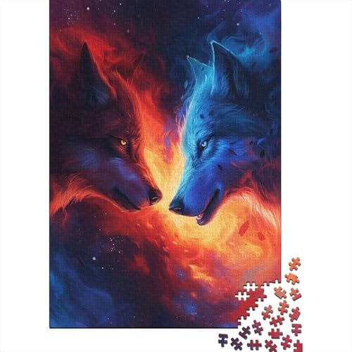 Wolf Puzzle 1000 Teile Puzzles Für Erwachsene Klassische Puzzles 1000 Teile Erwachsene Puzzlespiel Erwachsene 1000 Teile Erwachsenen Puzzlespiel Puzzel 1000pcs (75x50cm) von CTNEBUIIO