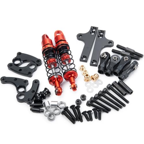 CTVACK Teile aufrüsten Kompatibel Mit Axial Für SCX10 I II 90046 Für TRX-4 Für TRX4 1/10 RC Auto Metall Stoßdämpfer Cantilever Suspension Set Upgrade Teile(Color:A) von CTVACK