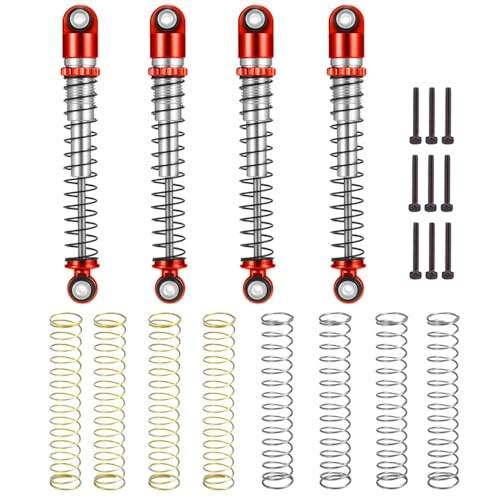 CTVACK Teile aufrüsten Kompatibel Mit Axial Für SCX24 90081 Für Deadbolt Für Gladiator Für Wrangler Aluminium 48 Mm Stoßdämpfer Dämpfer 1/24 RC Crawler Car Truck Parts(Color:5) von CTVACK