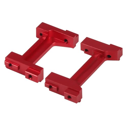 Teile aufrüsten Kompatibel Mit TRX4-M Für Bronco Für Defender Aluminium CNC Stoßstangenhalterung Für 1/18 RC Crawler Car Chassis Upgrade (Color : Red) von CTVACK