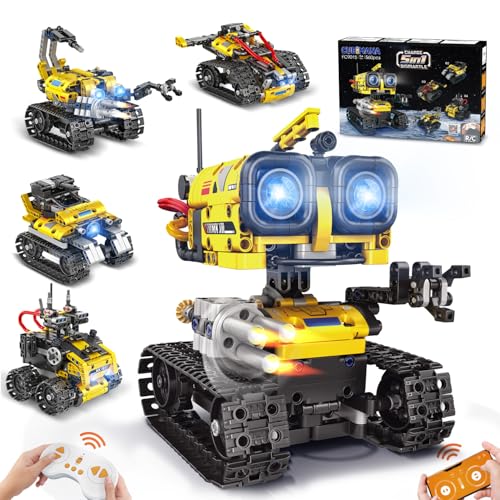 CUBIMANA Technik Roboter Bauspielzeug für Kinder - 5 in 1 App & Fernsteuerung Technik Spielzeug, Wall Robot/Engineering/Mech Scorpion Spielzeug, Geschenke für Jungen Mädchen ab 6-12 Jahre (560 Stück) von CUBIMANA