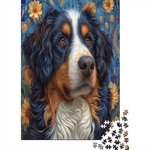 Australian Shepherd Hund Puzzle 1000 Teile Erwachsene, Puzzlespiel Jigsaw Puzzles Erwachsenen Puzzlespiel Puzzel 1000pcs (75x50cm) von CUBSKRIRB