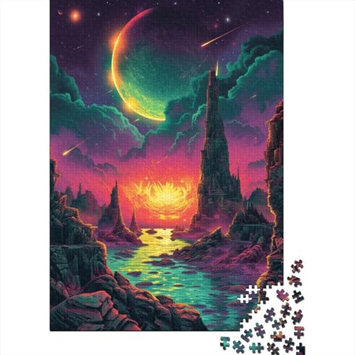 Blauer Planet 1000 Teile,Impossible Puzzle,GesKükenlichkeitsspiel Für Die Ganze Familie, Erwachsenen Puzzlespiel Puzzel 1000pcs (75x50cm) von CUBSKRIRB