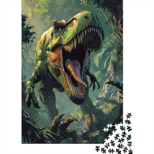 Dinosaurier Puzzlespiel 1000 Teile Puzzle Für Erwachsene Und Kinder Ab 14 Jahren, Puzzle-Motiv Erwachsenen Puzzlespiel Puzzel 1000pcs (75x50cm) von CUBSKRIRB