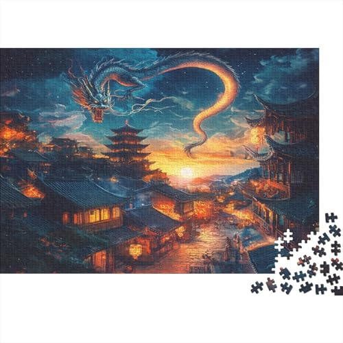 Drache Puzzle 1000 Teile Erwachsener Kniffel Spaß Für Die Ganze Familie - Abwechslungsreiche 1000 Puzzleteilige Motive Puzzlespiel Erwachsene, Puzzel 1000pcs (75x50cm) von CUBSKRIRB