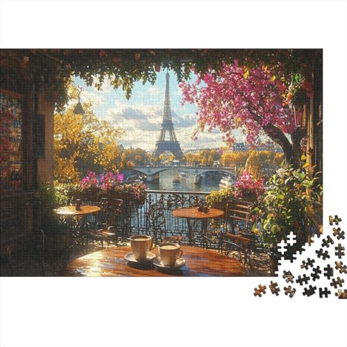 Eiffelturm Puzzle 1000 Teile Puzzle Für Erwachsene Und Kinder Ab 14 Jahren Puzzel 1000pcs (75x50cm) von CUBSKRIRB