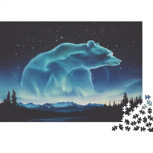 Eisbär Puzzlespiel 1000 Teile Jigsaw Puzzle 1000 Puzzle FüR Erwachsene Kinder Senioren Erwachsenen Puzzlespiel Puzzel 1000pcs (75x50cm) von CUBSKRIRB