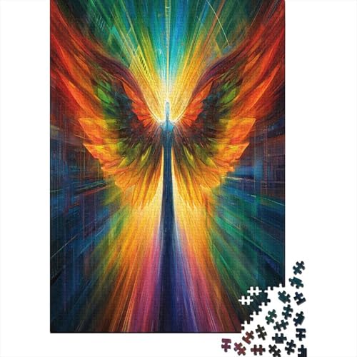 Flügel 1000 Stück Puzzles Für Erwachsene Teenager Stress Abbauen Familien-Puzzlespiel 1000-teiliges Puzzle Kinder Lernspiel Spielzeug Geschenk Puzzel 1000pcs (75x50cm) von CUBSKRIRB