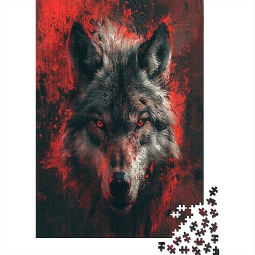 Graue Wölfe Puzzle 1000 Teile Puzzle Für Erwachsene Und Kinder Ab 14 Jahren,Puzzlespiel Erwachsenen Puzzlespiel Puzzel 1000pcs (75x50cm) von CUBSKRIRB