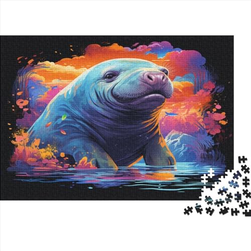 Seekühe Puzzle 1000 Teile Für Erwachsene Und Kinder Ab 14 Jahrenfür Stressabbauer Puzzlespiel Erwachsenen Puzzlespiel Puzzel 1000pcs (75x50cm) von CUBSKRIRB