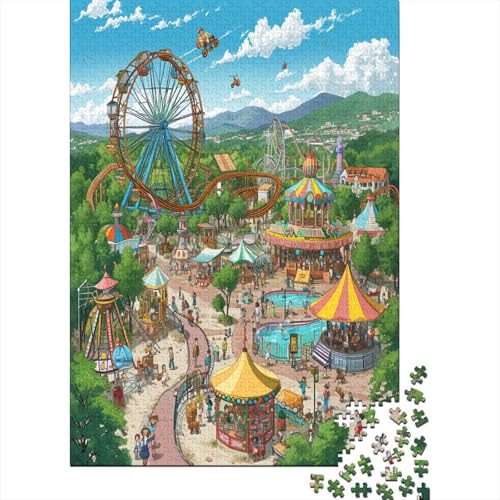 Vergnügungspark Puzzle 1000 Teile Puzzle Für Erwachsene Und Kinder Ab 14 Jahren Puzzel 1000pcs (75x50cm) von CUBSKRIRB