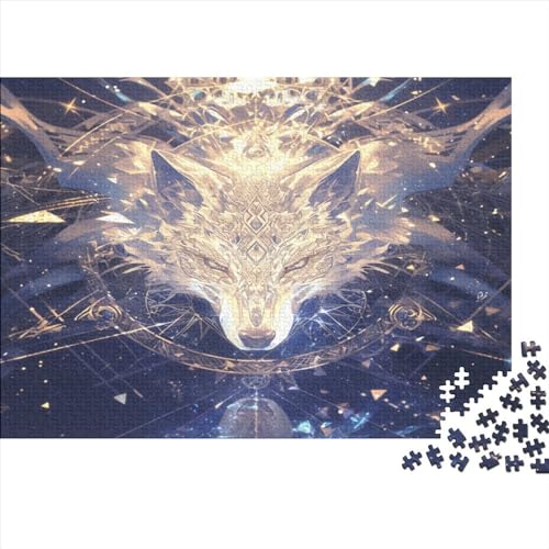 Wolf 1000 Teile,Impossible Puzzle,GesKükenlichkeitsspiel Für Die Ganze Familie, Erwachsenen Puzzlespiel Puzzel 1000pcs (75x50cm) von CUBSKRIRB