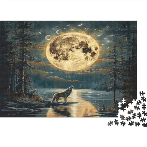 Wolf Puzzle 1000 Teile Für Erwachsene Und Kinder Ab 14 Jahren Für Stressabbauer Puzzel 1000pcs (75x50cm) von CUBSKRIRB