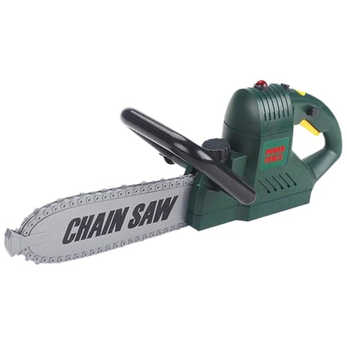 CUCUFA Kids Chainsaw, realistische Spielzeugkettensägenbatterie, Spielzeugkettensäge für Kinder, Kinderrealistische Kette Säge grün von CUCUFA