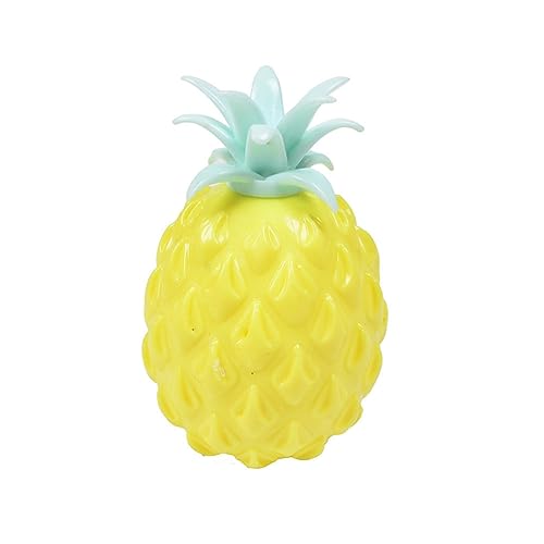 Dekompression Fruchtspielzeug Squeeze Vent Ball Ananas-Form Handgelenks-Squeez Spielzeug für Kinder Erwachsene Stressabbau Dekompression Fruchtspielzeug von CUCUFA