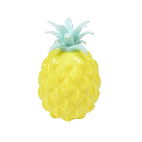 CUCUFA Dekompression Fruchtspielzeug Squeeze Vent Ball Ananas-Form Handgelenks-Squeeze-Spielzeug für Kinder Erwachsener Stressabbau, Ananaskugel Anti-Stress von CUCUFA