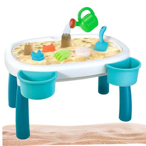 Wassertabelle für Kinder, Sandwasserspiegel im Freien, Wassertable mit Strandspielzeug, Wasserspiegel für Kleinkinder, Spieltafel spielen, Kleinkinder -Aktivitätstisch Sandbox Spielzeugssenory -Tisch von CUCUFA