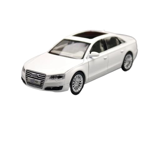 1/32 Für Audi A8 55 TFSI Quattro Limousine Miniatur-Spielzeugauto Aus Legierung, Modell Der Premium-Modellreihe Modellauto(White) von CULLDA