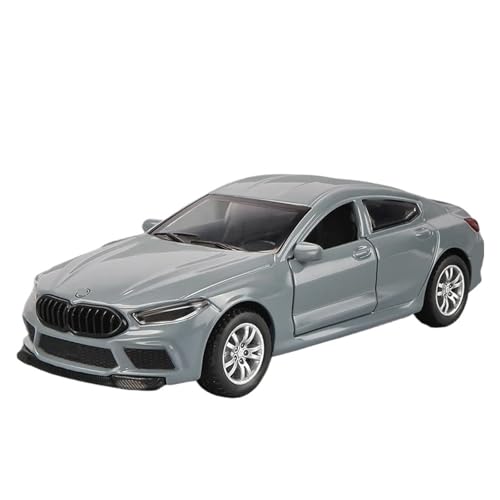 1/32 Für BMW M8 MH8 Coupe Legierung Auto Modell Simulation Spielzeug Auto Modell Mit Licht Sammlung Geschenk Modellauto(Gray) von CULLDA