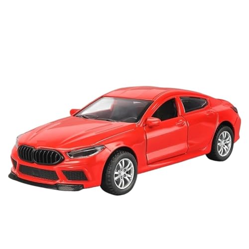 1/32 Für BMW M8 MH8 Coupe Legierung Auto Modell Simulation Spielzeug Auto Modell Mit Licht Sammlung Geschenk Modellauto(Rot) von CULLDA