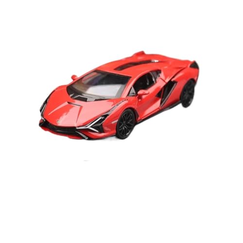 1/32 Für Lamborghini Sian FKP 37 Super Sport Spielzeugauto Modell 1:32 Druckgussfahrzeug Miniatursammlung Modellauto(Rot) von CULLDA