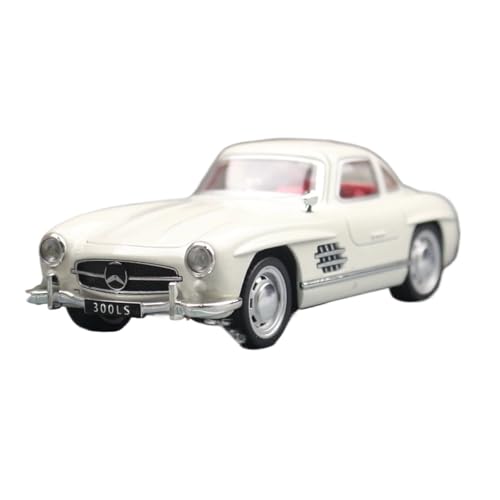 1/32 Für Mercedes-Benz 300SL Spielzeugautomodell Luxus-Retro-Miniaturfahrzeugserie Aus Legierung Mit Rückzug Modellauto(White) von CULLDA